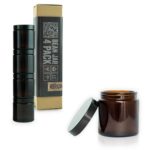 Comandante Comandante Bean Jar Brown Glass 4 Pack