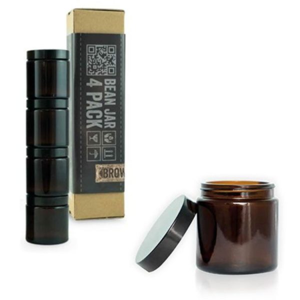 Comandante Comandante Bean Jar Brown Glass 4 Pack