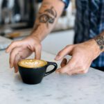 Lino Cappuccino Black Counter Lifestyle